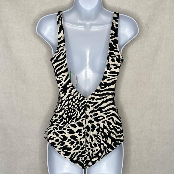 Coco Reef Contours Women’s Zebra Underwire One Piece Swimsuit | Size 10 34C New - Picture 7 of 13